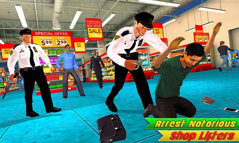 Shopping Mall Police Cop Game