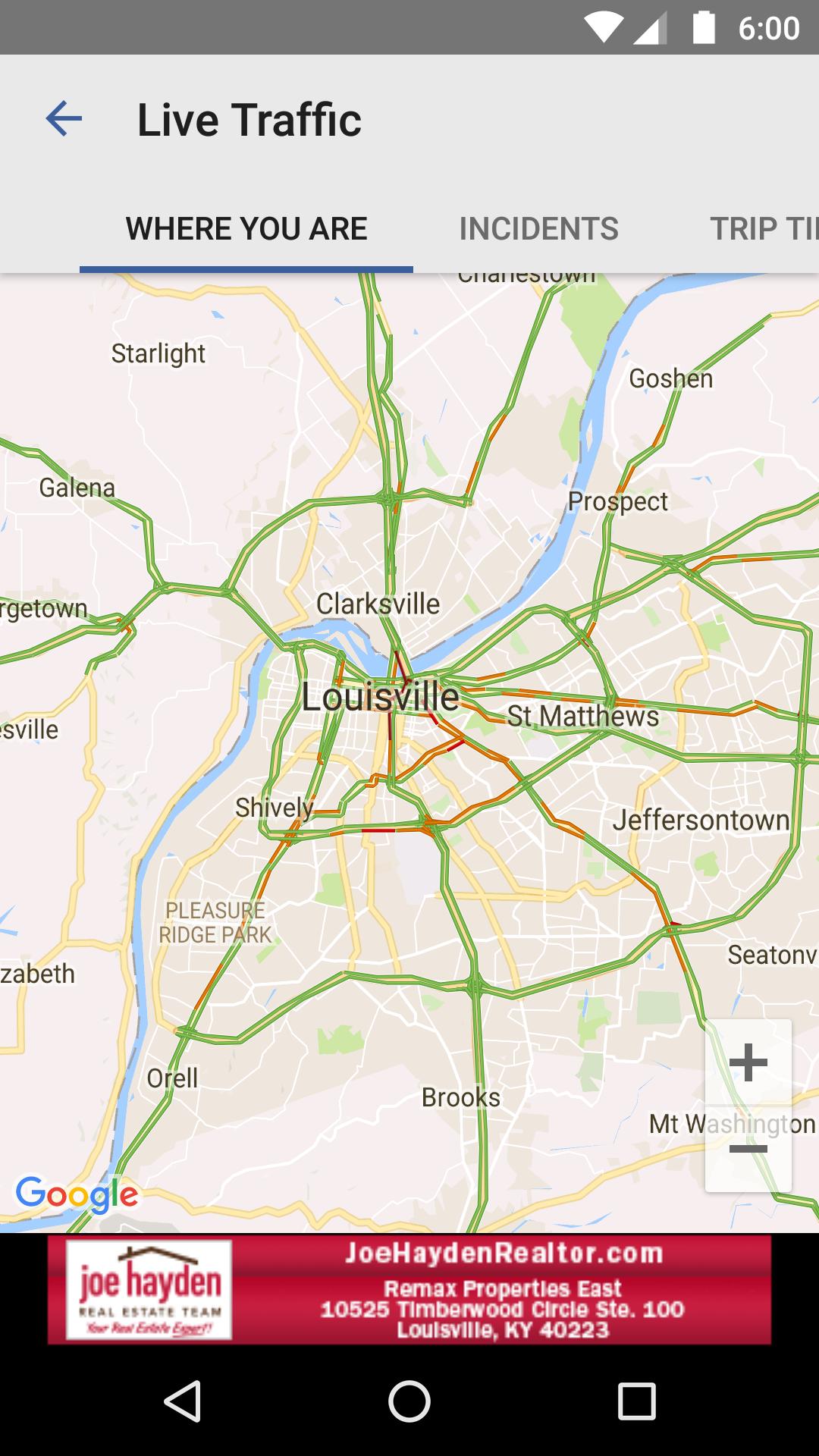 Louisville Traffic from WHAS11