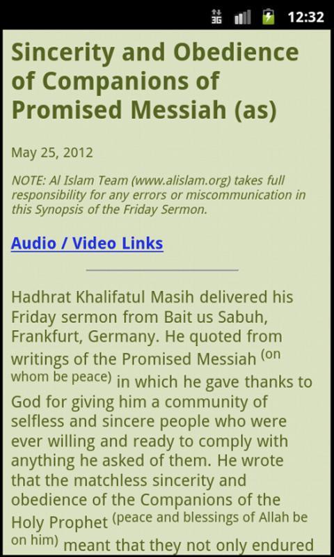 Mobile Friday Sermons