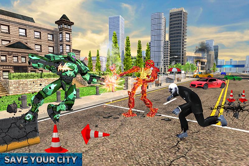 Multi Tiger Robotic Hero Real Transform Battle