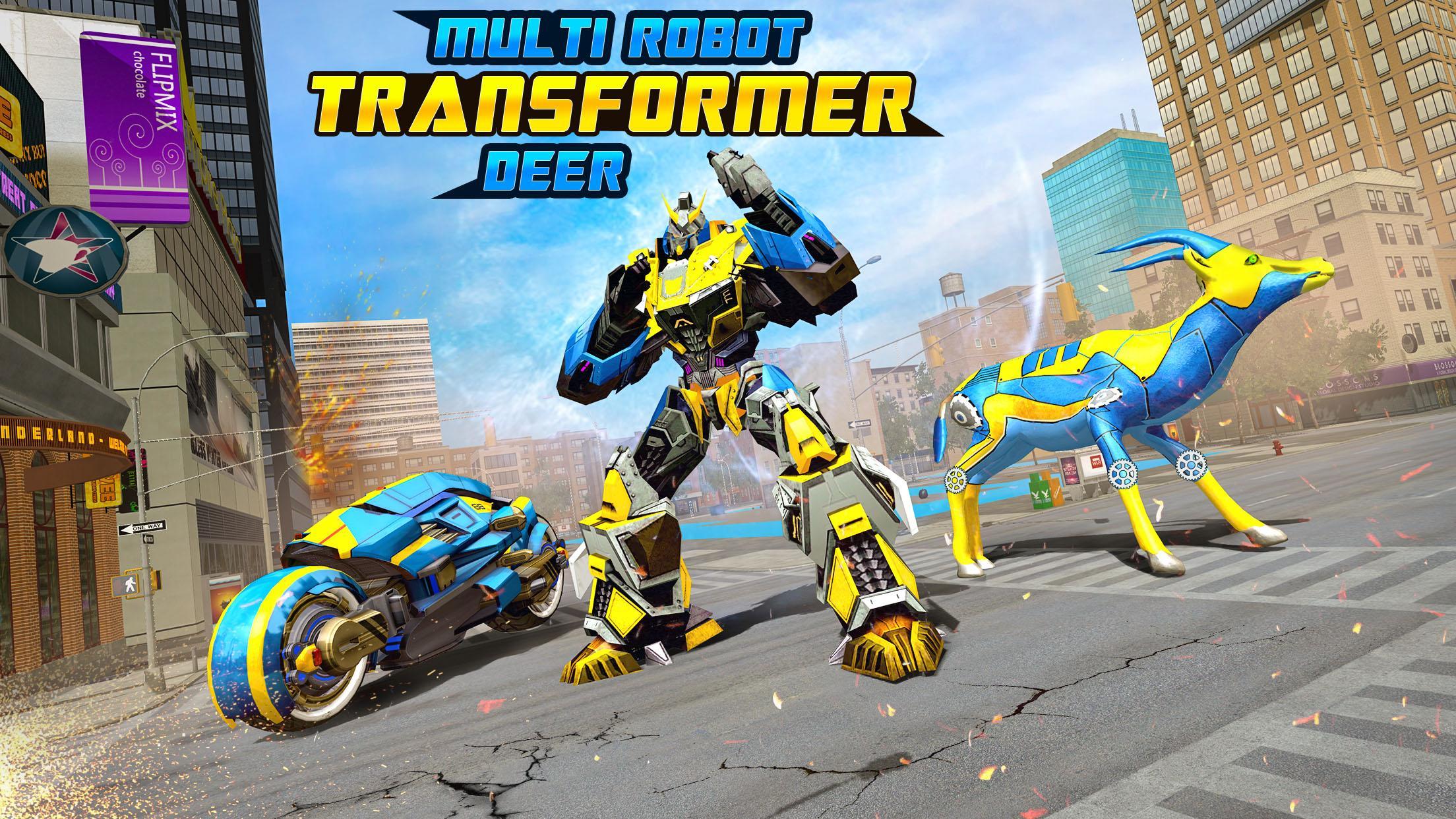Deer Robot Transforming Robot Shooting Game