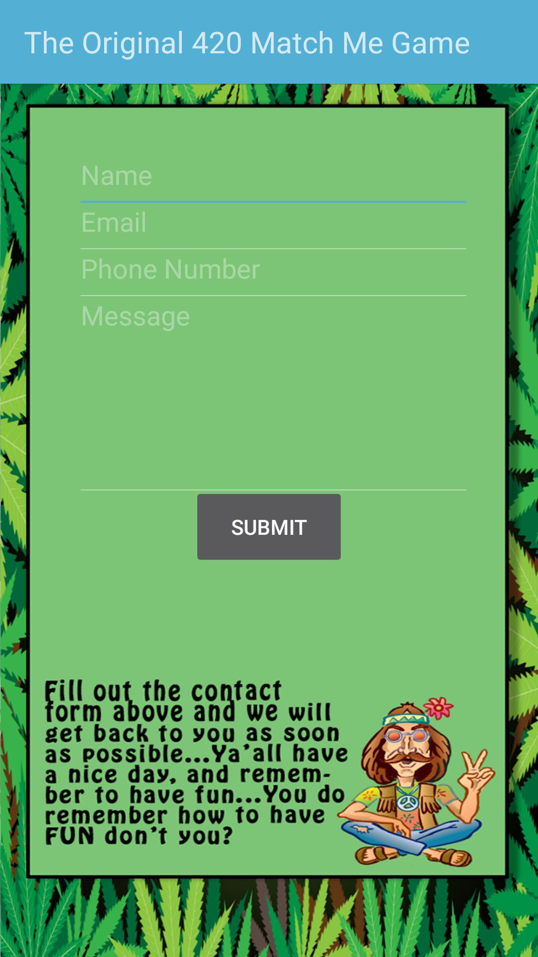 The Original 420 Match Me Game