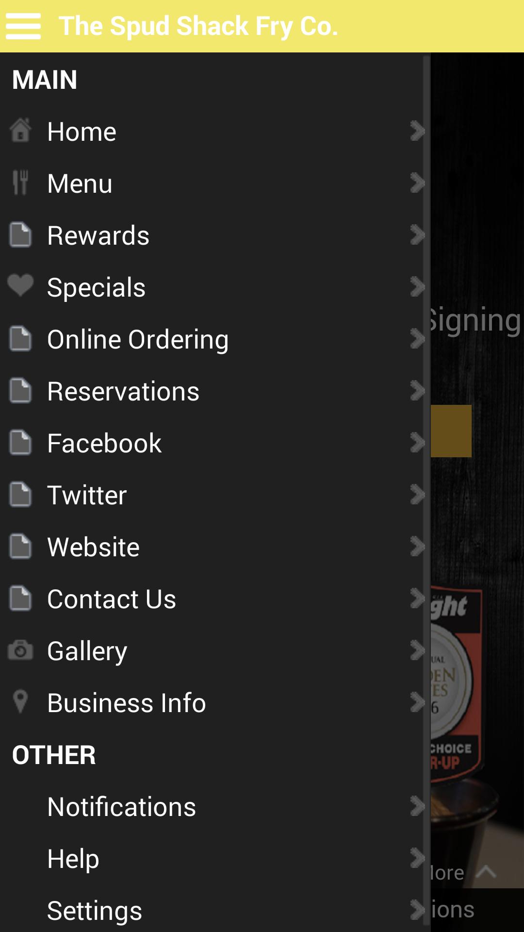 The Spud Shack Fry Co.