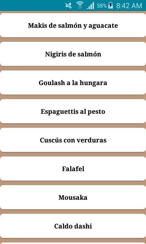 Recetas de cocina internacional