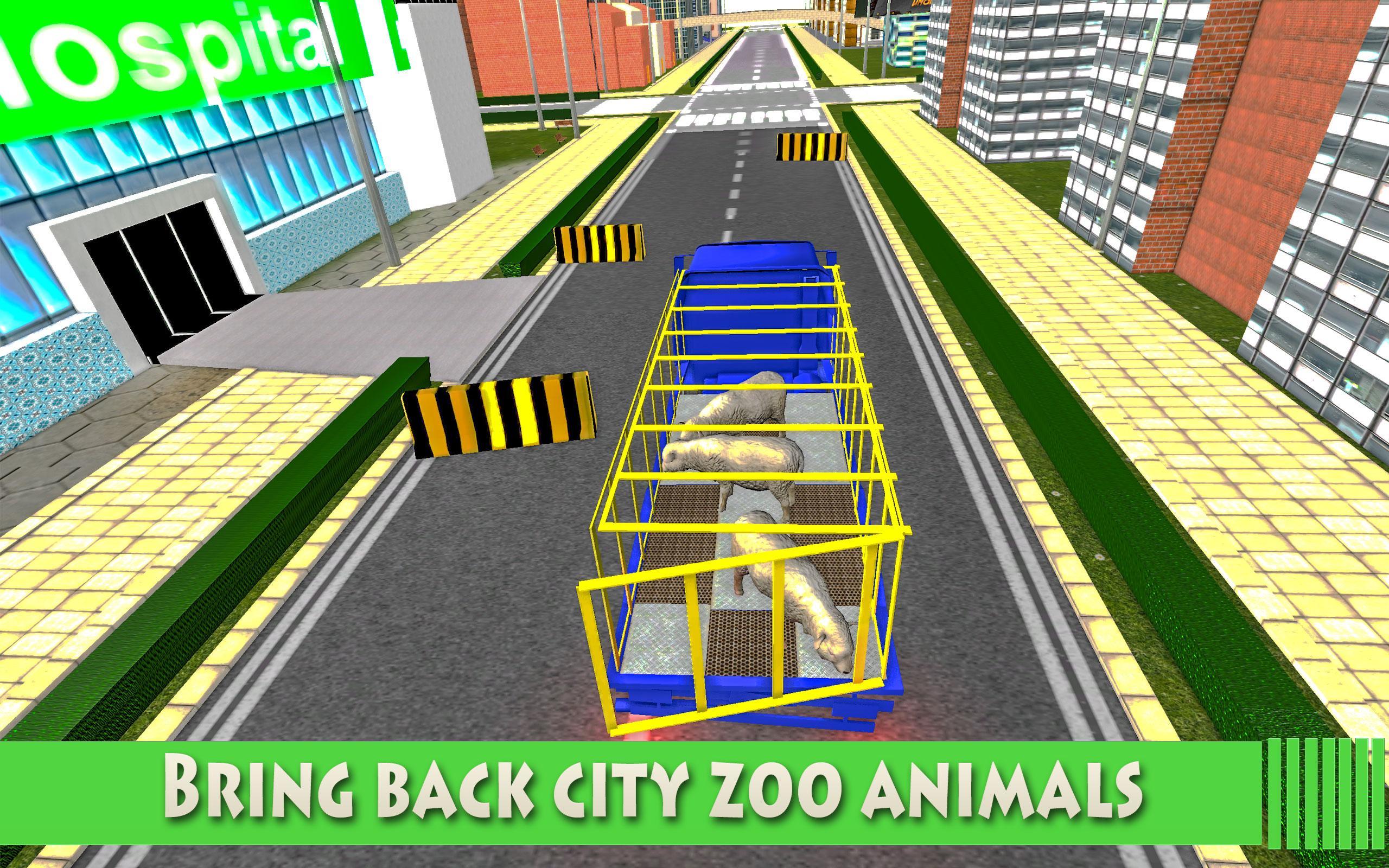 City Zoo Transport Truck 3D
