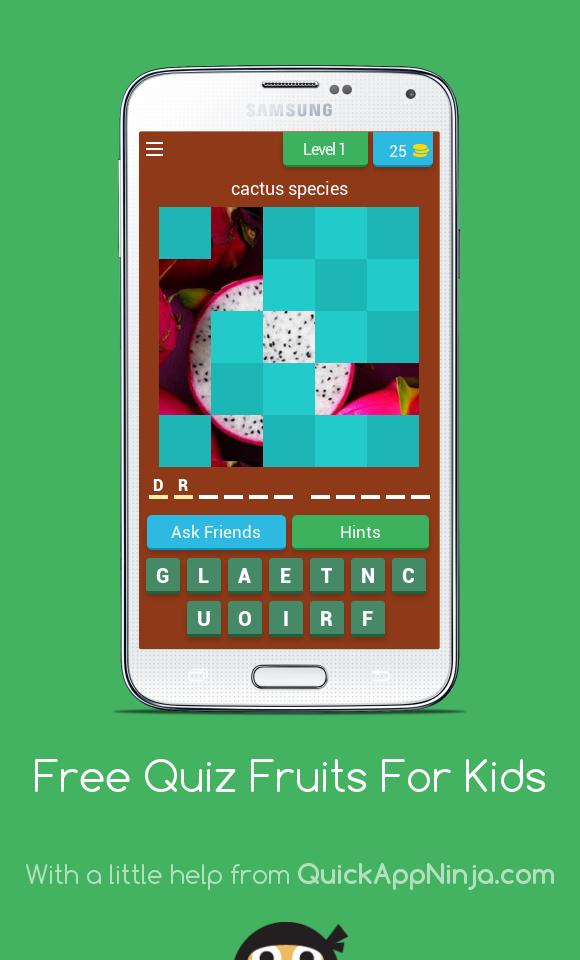 Free Quiz Fruits For Kids