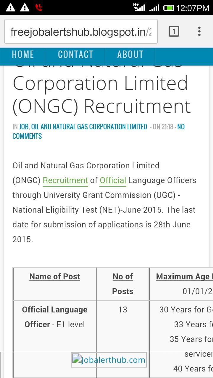 Free Job Alert India