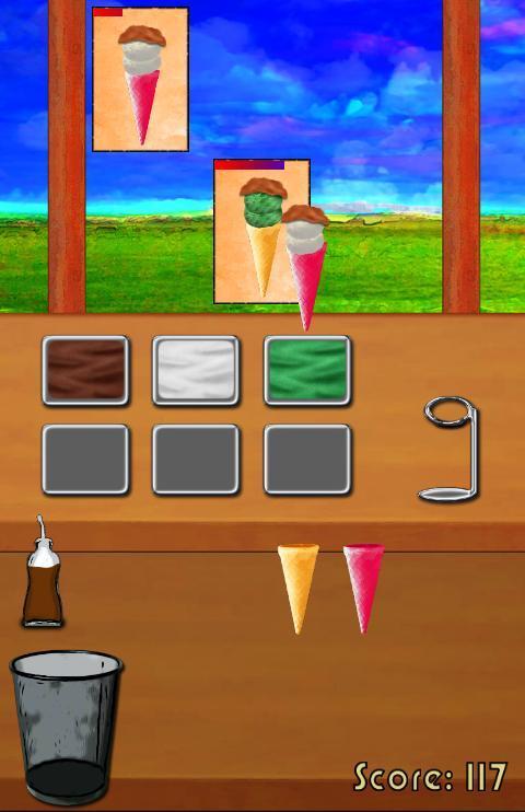 Ice cream shop cooking game