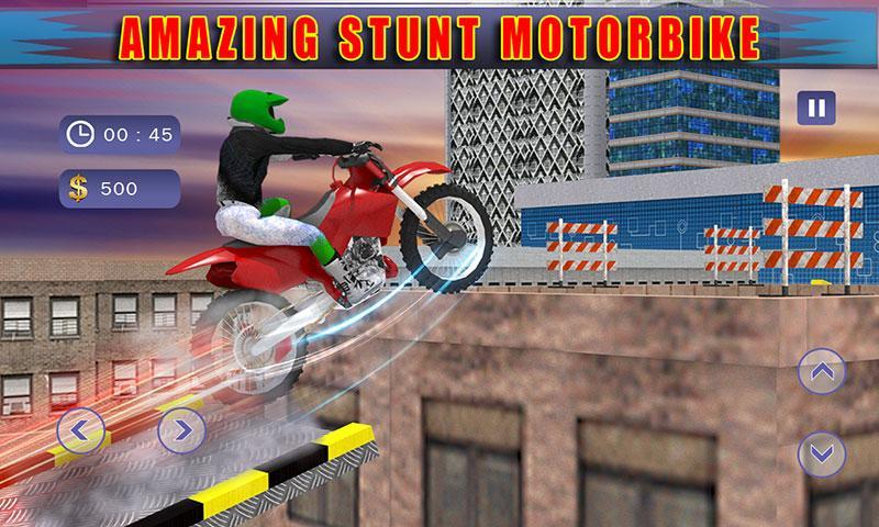 Motorbike Rooftop Stunts