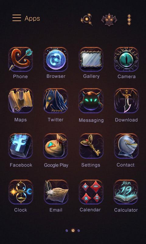 Darkon GO Launcher Theme