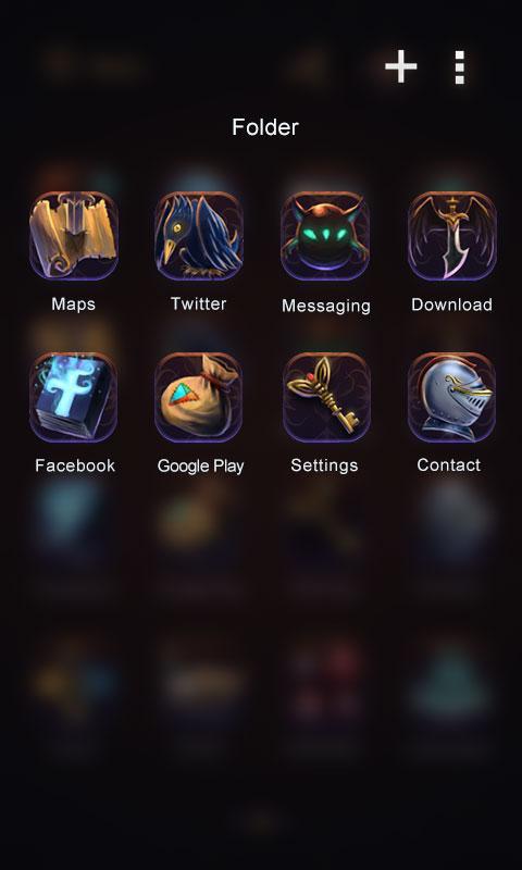 Darkon GO Launcher Theme