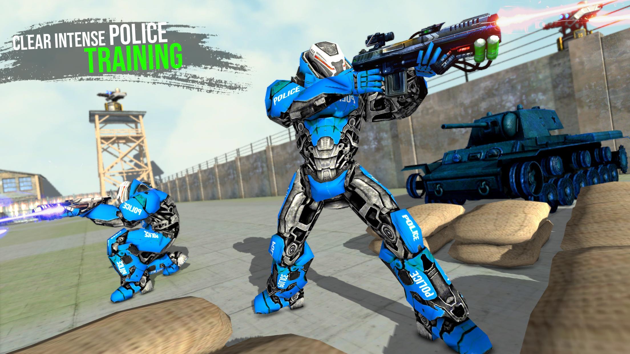 US Police Robot Chase Training: Special School