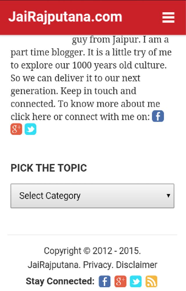 JaiRajputana - Rajputana Blog