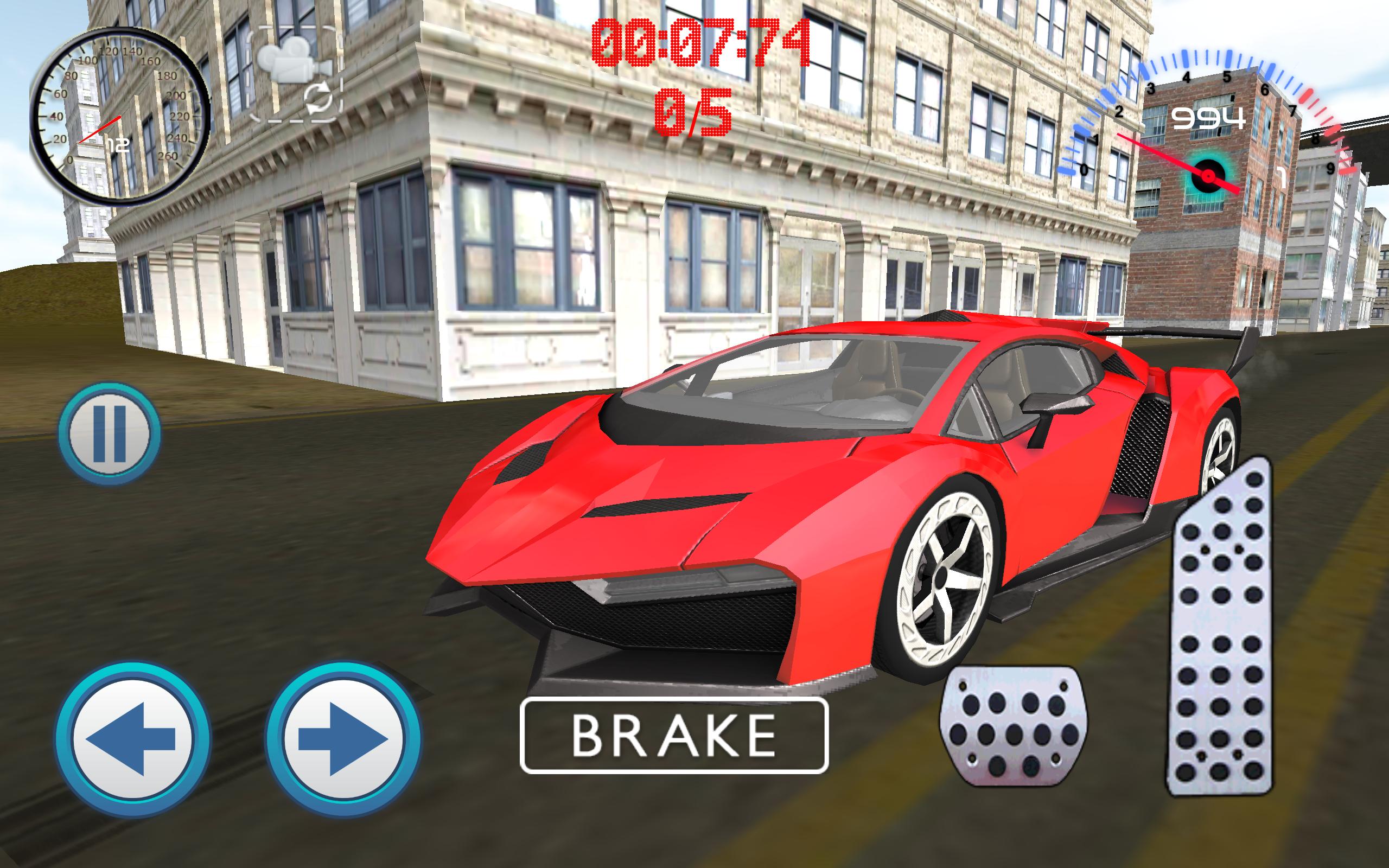 Muscle Car Driving City Race