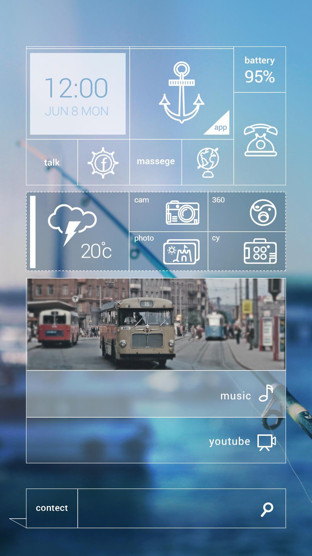 Summer Buzz Launcher Theme