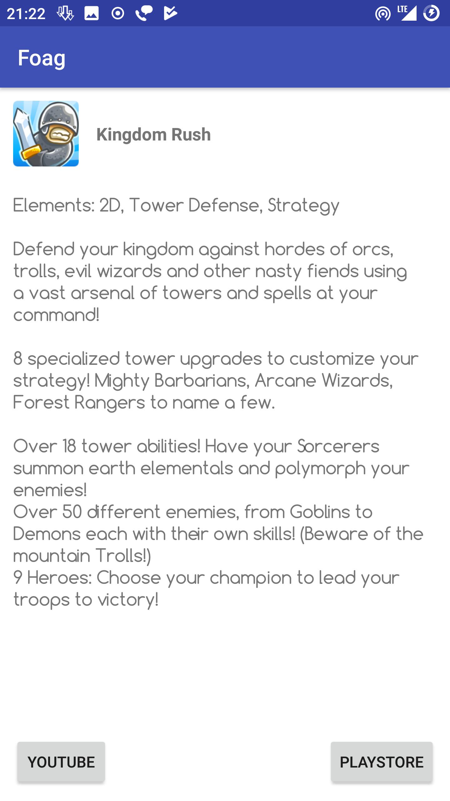 Offline Games Catalog