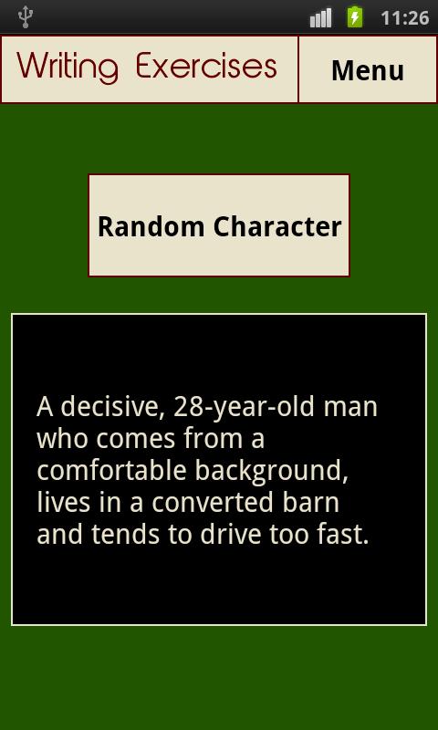 Writing Exercises and Prompts