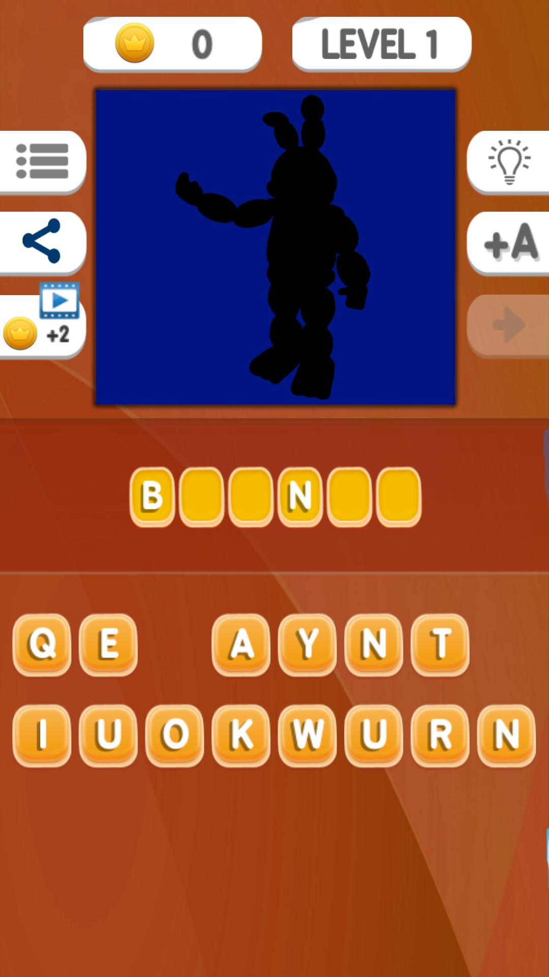 Shadow Quiz for FNAF