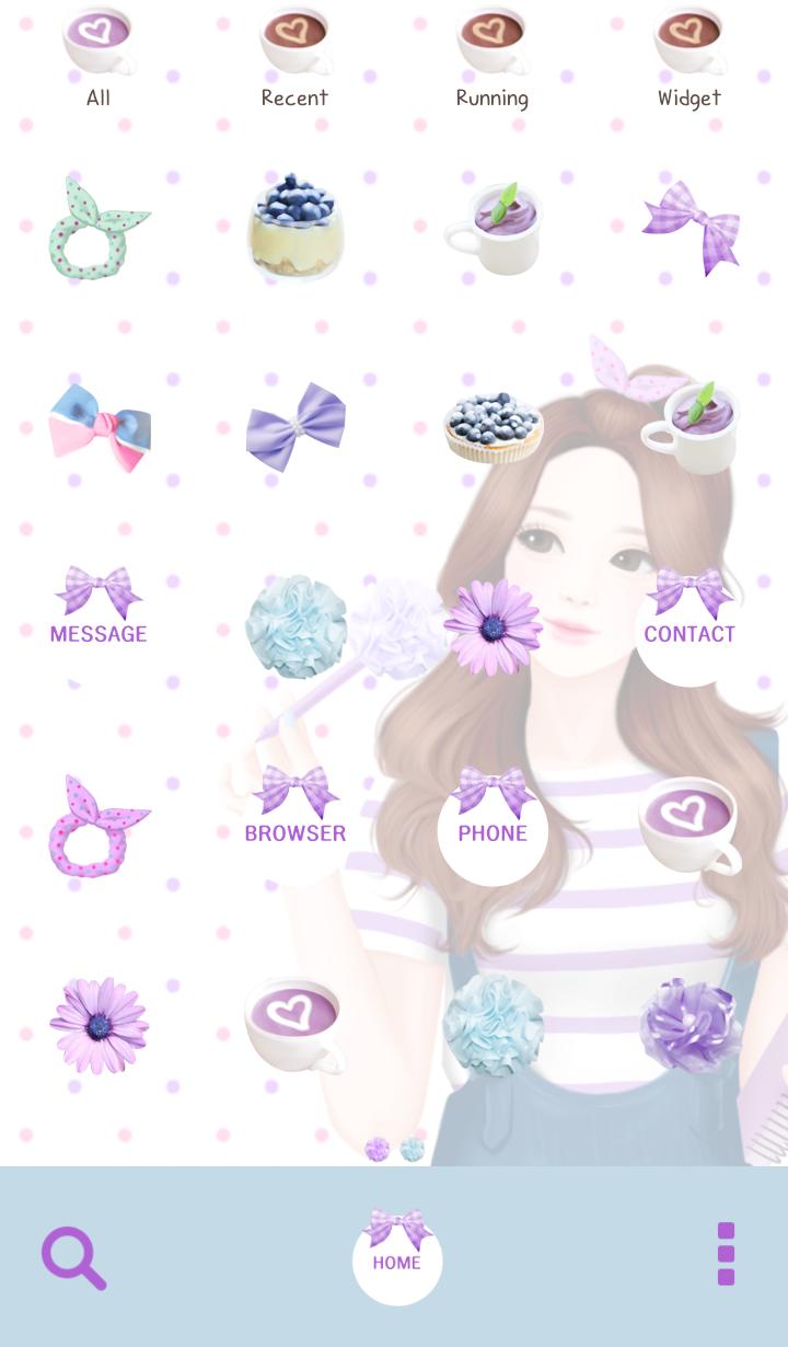 lovely girl blueberry dodol