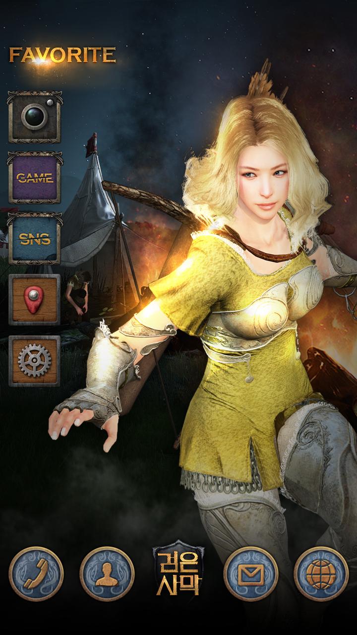 black Buzz Launcher Theme