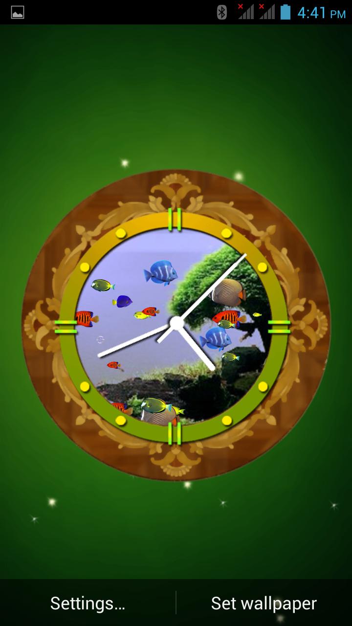 Aquarium Clock Live Wallpaper