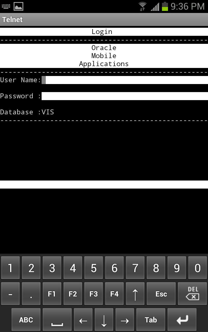 Telnet Client for Oracle MSCA