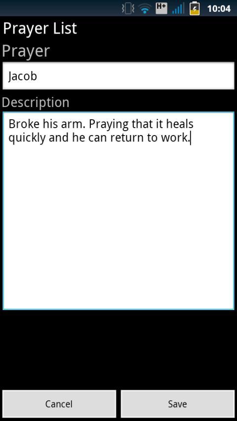 Prayer List