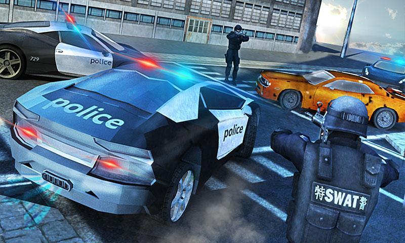 Traffic Police Chase Car Theft