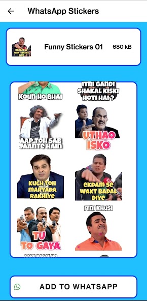 Hindi Funny WhatsApp stickers