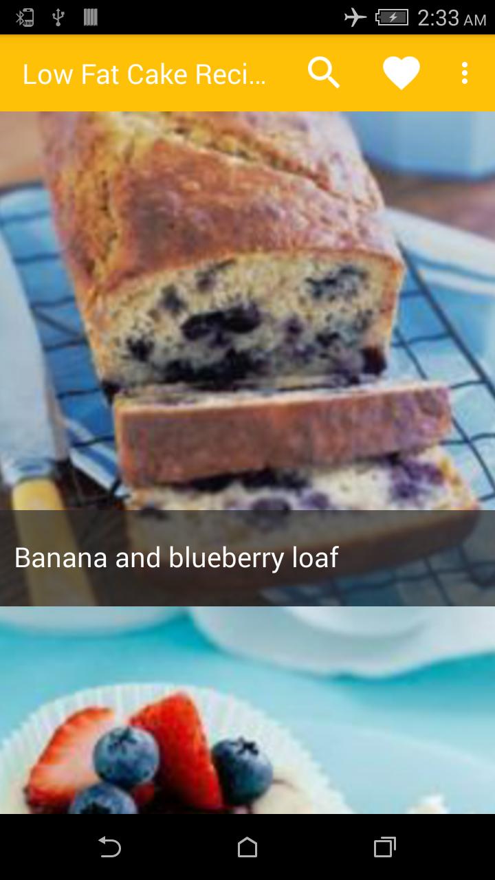 Low Fat Cake Recipes