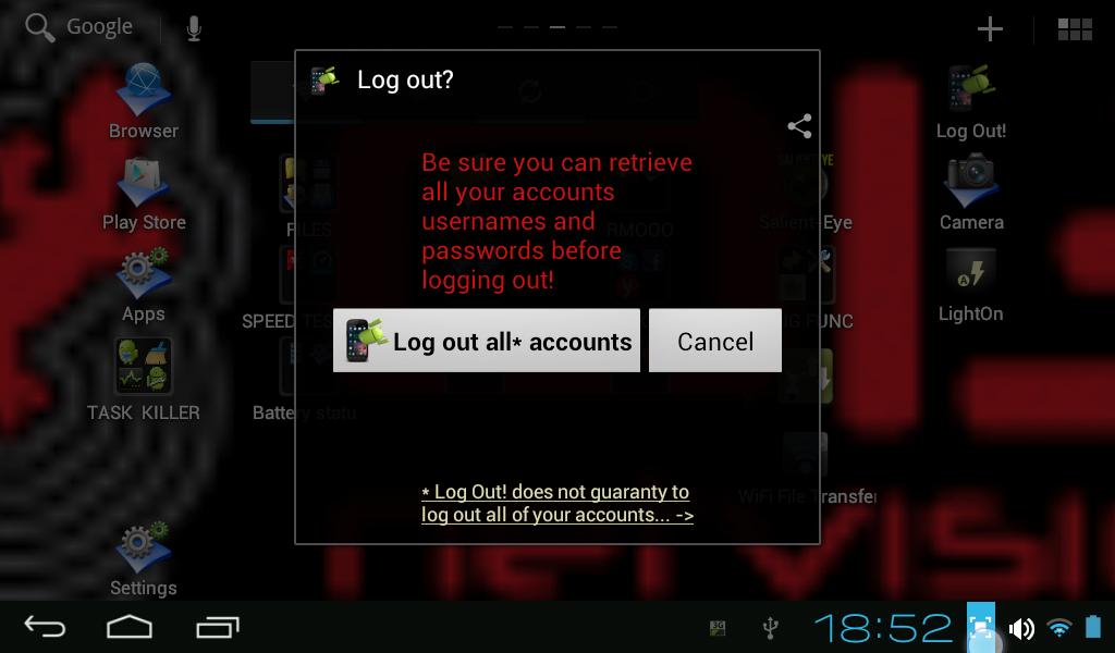 Log Out!