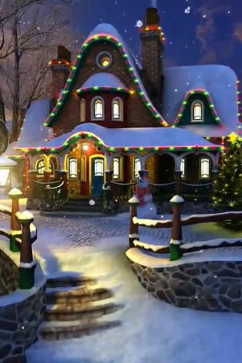 Magical Christmas 3D Wallpaper