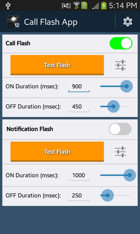 Call Flash Light App