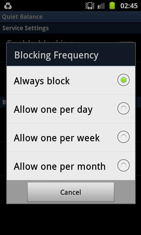 Balance Update / USSD blocker