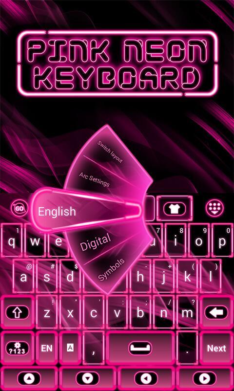 Pink Neon Keyboard