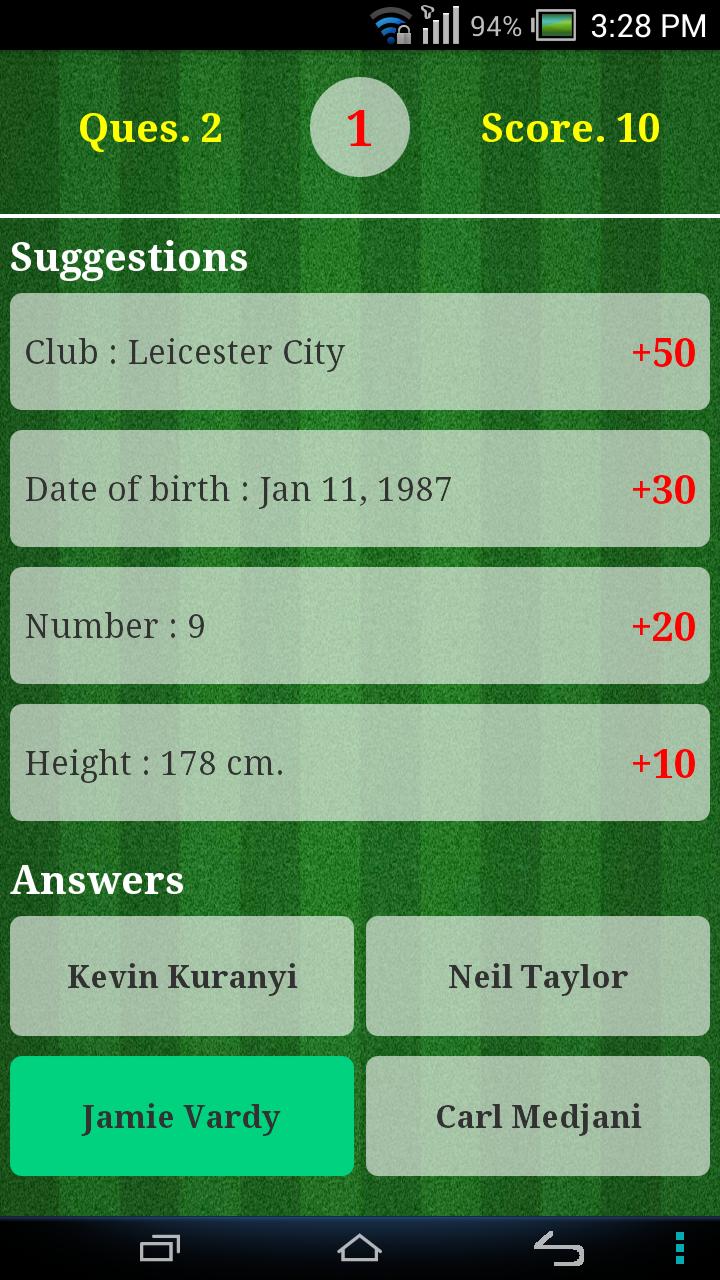 Guess The Footballer 2016/2017