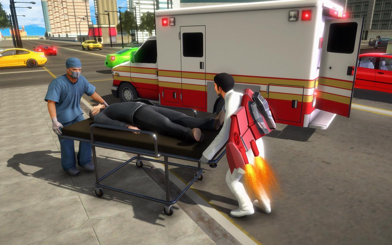 Jetpack Doctor Emergency Rescue 2019: Doctor Games