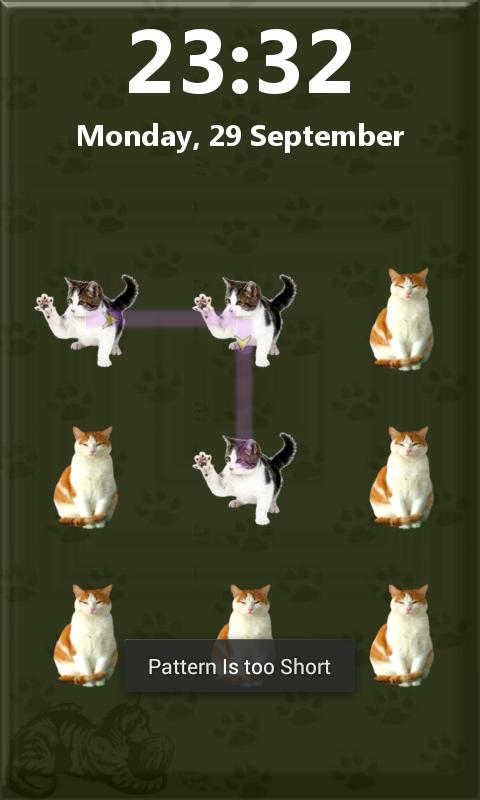 Pattern Cat Screen Lock