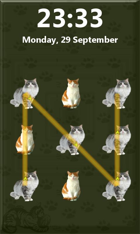 Pattern Cat Screen Lock