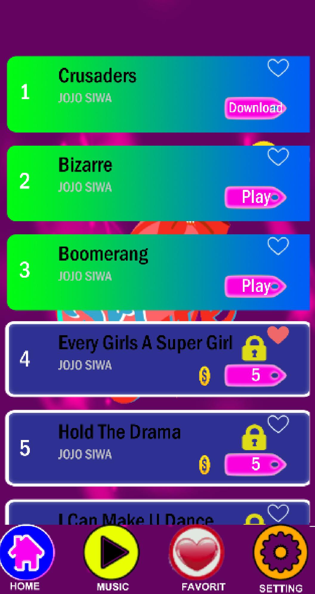 Jojo Siwa Game Piano Tiles
