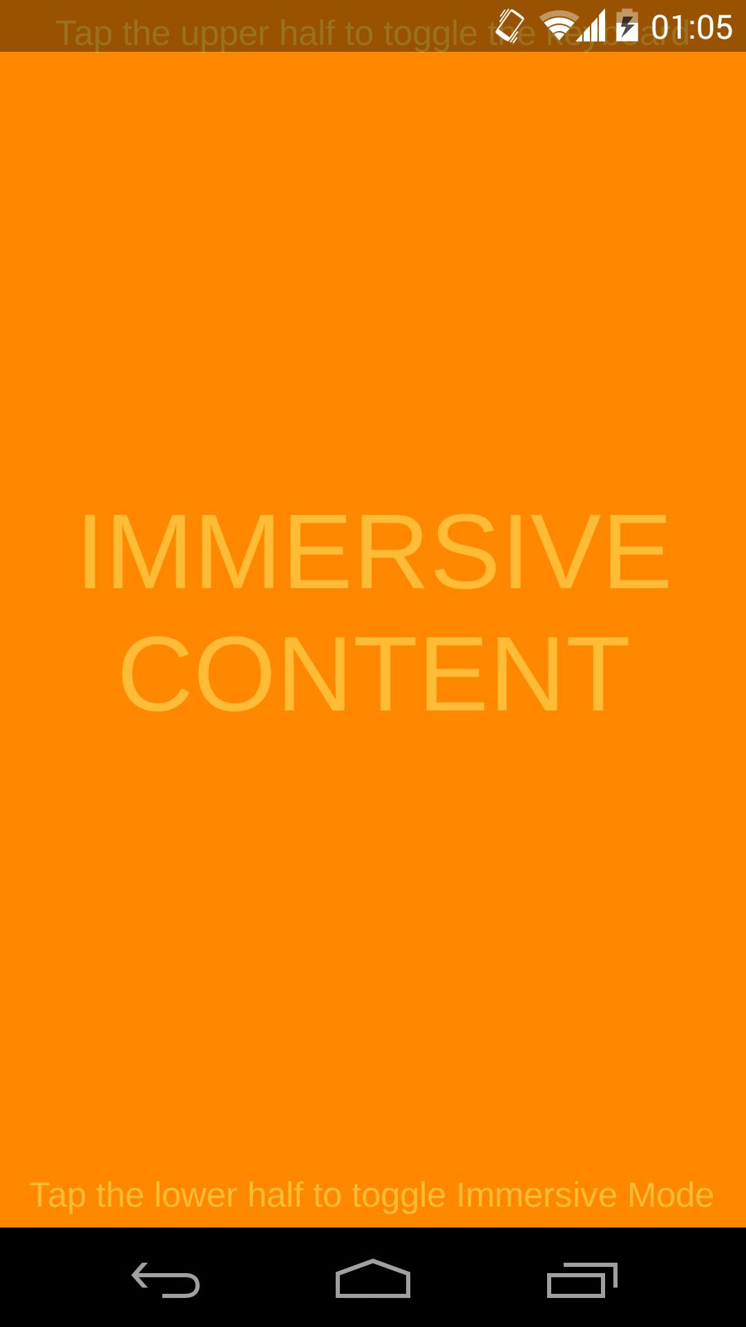 Immersive Mode (Unity Demo)