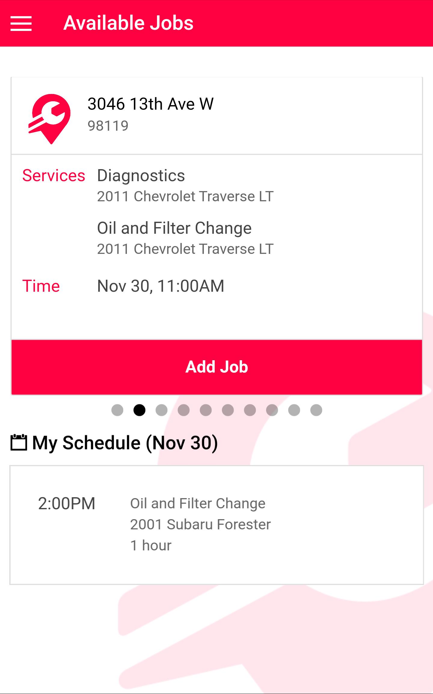 Technician App for Wrench Inc.