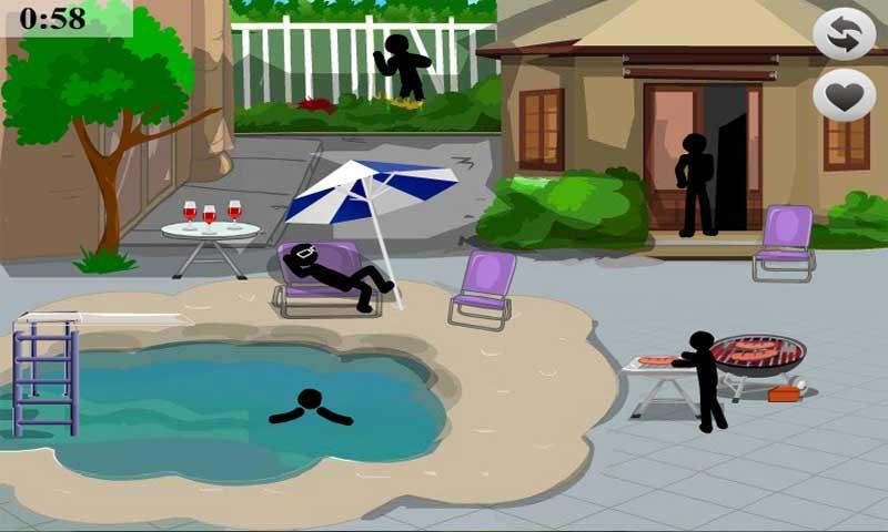 Stickman Crime BBQ and Street