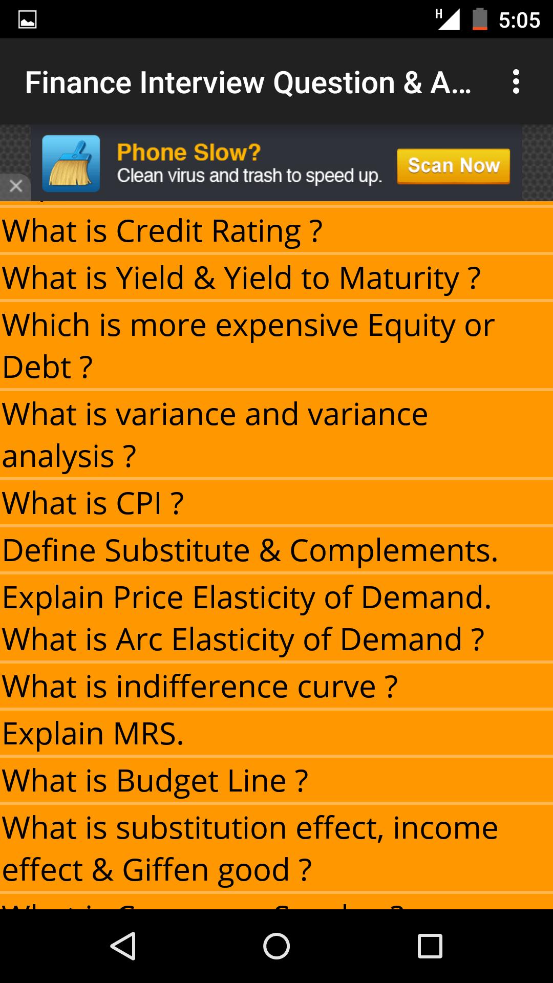 Finance Interview Question Ans