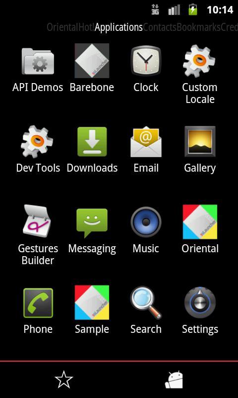 Barebone theme for ssLauncher