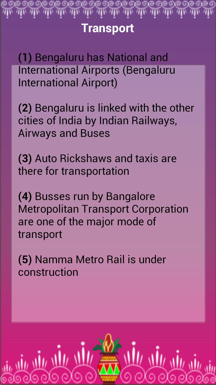 Bengaluru Info Guide