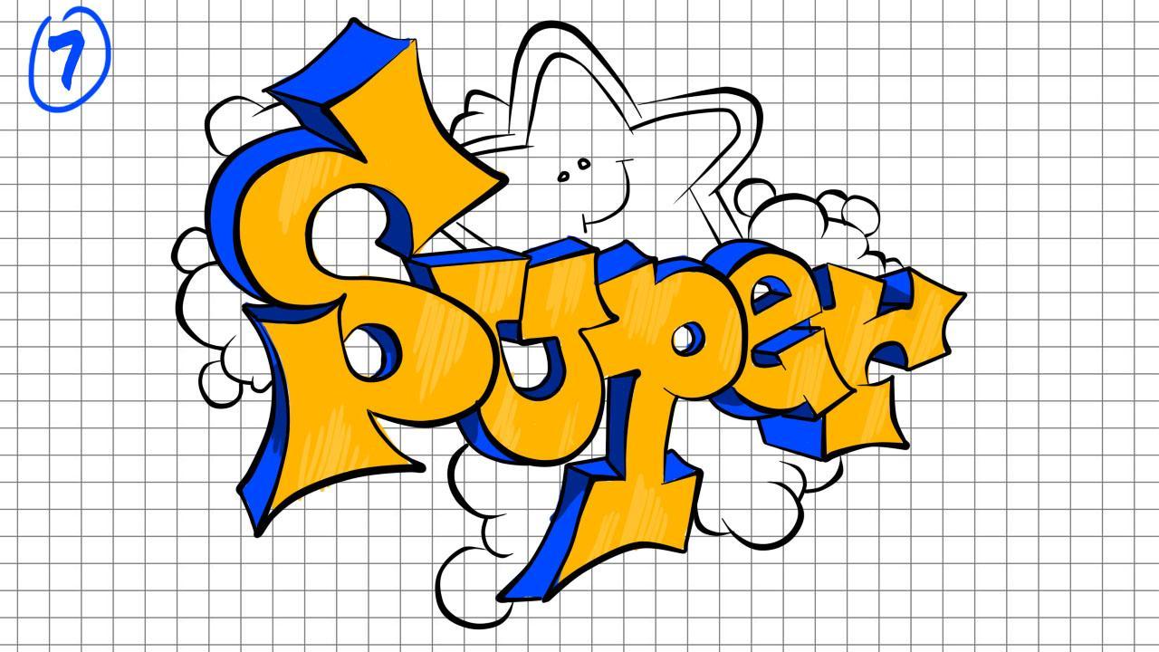 Drawing Lesson Graffiti Fan