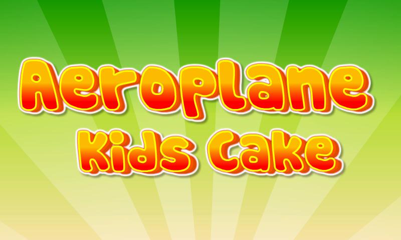 Aeroplane Kids Cake