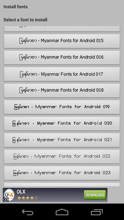 Flipfont New Zawgyi Myanmar