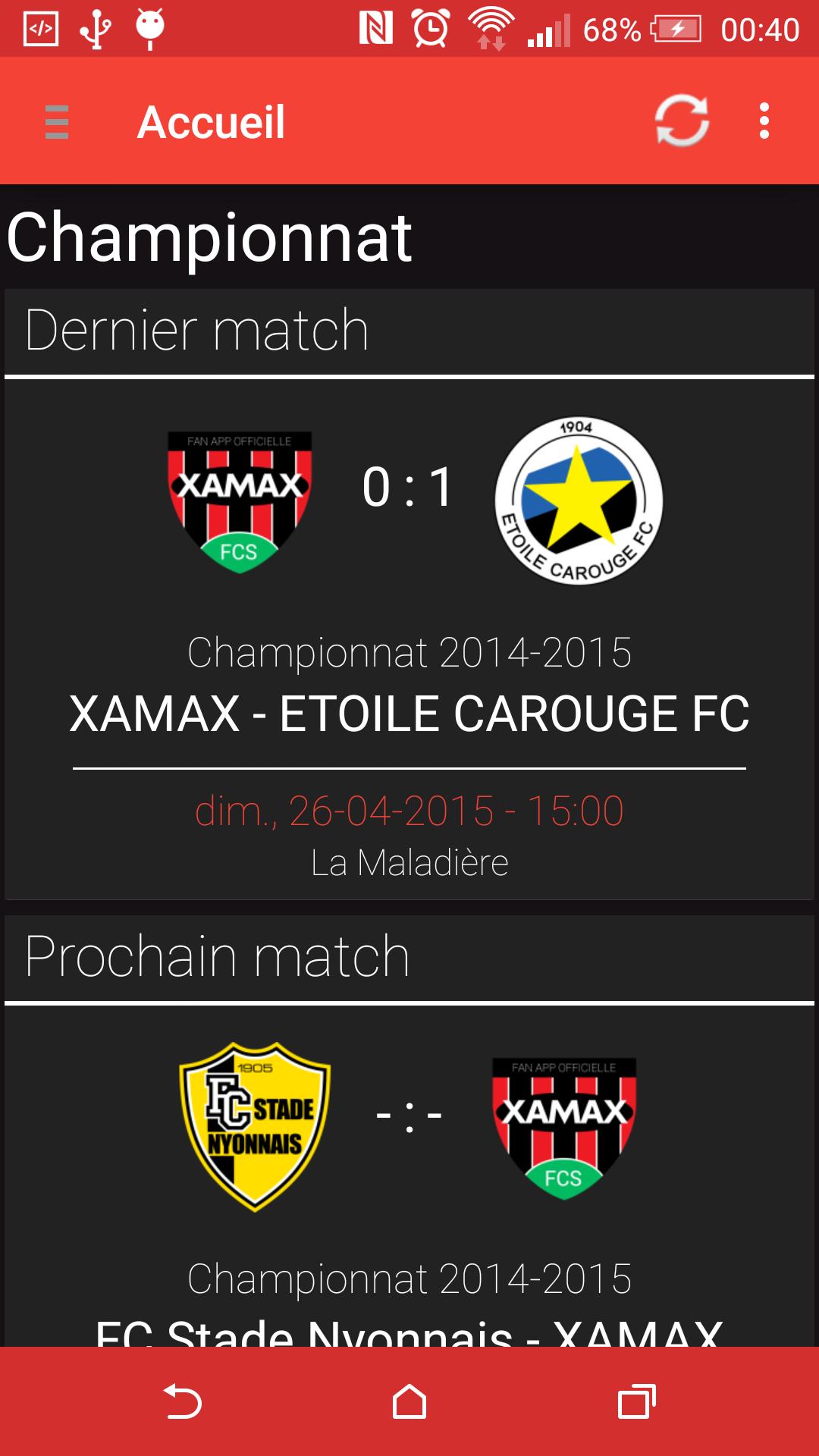 Xamax FAN App